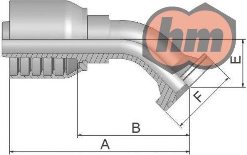 SFS 45° 6000 psi, 1.1/2", 63,50 mm, DN50